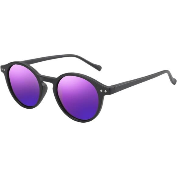 Polarized Round Sunglasses, Stylish Sunglasses for Men and Women Retro Classic